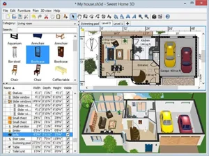 SWEET HOME 3D ingyenes házterv készítő program