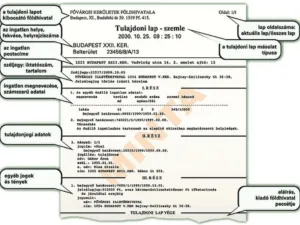 tulajdoni lap