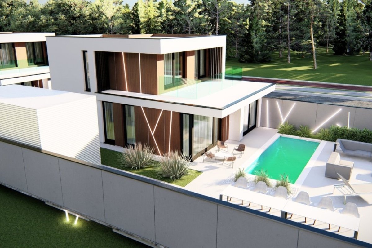 Modern luxusvilla medencével Balatonlellén, ideális ingatlan befektetés közvetlen vízparti elhelyezkedéssel